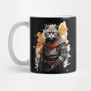 Japanese Warrior Cat Mug